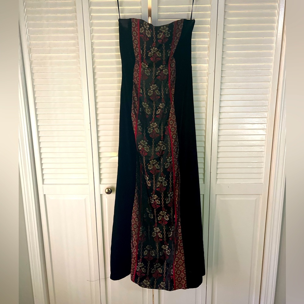 Vintage Scott McClintock strapless gown.